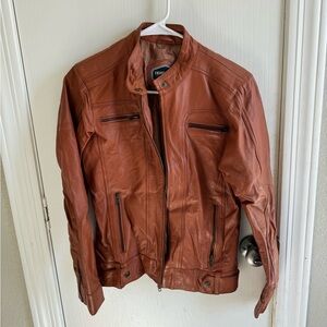 Vintage brown leather jacket